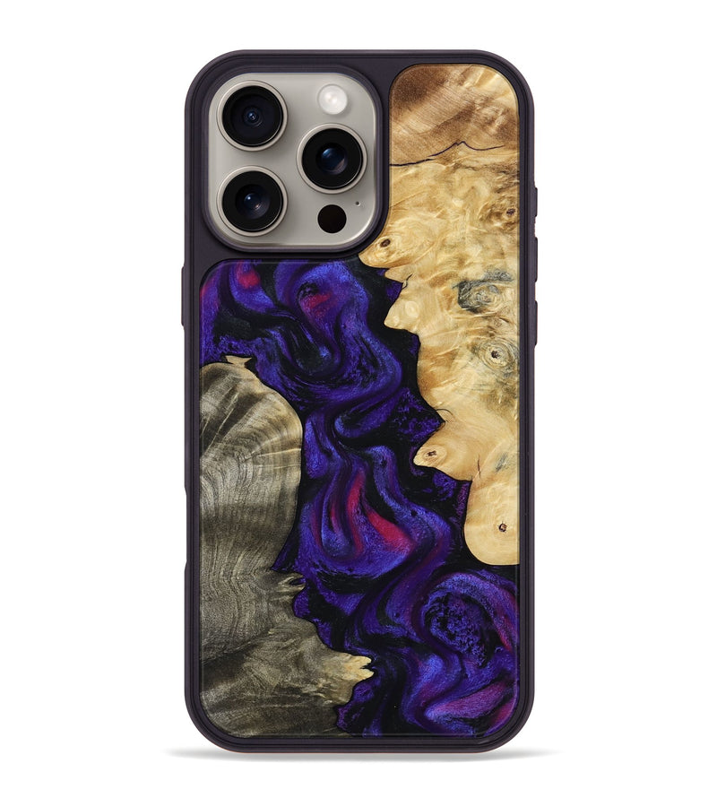 iPhone 16 Pro Max Wood Phone Case - Almeda (Purple, 791829)