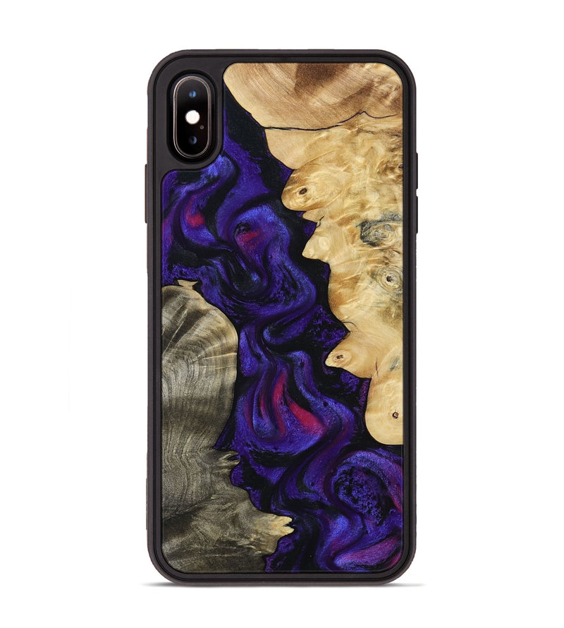 iPhone Xs Max Wood Phone Case - Almeda (Purple, 791829)