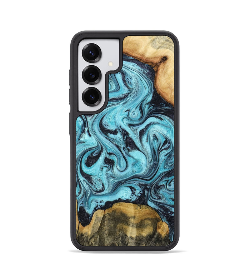 Galaxy S25 Wood Phone Case - Elisa (Blue, 791844)