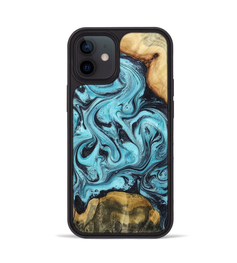 iPhone 12 Wood Phone Case - Elisa (Blue, 791844)