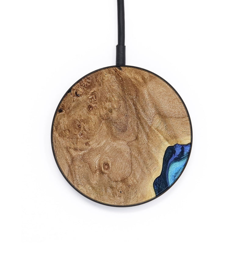 Circle Wood Wireless Charger - Chosen (Blue, 791846)