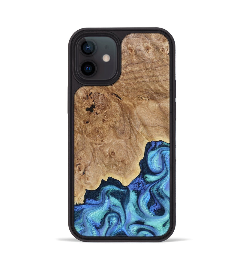 iPhone 12 Wood Phone Case - Chosen (Blue, 791846)