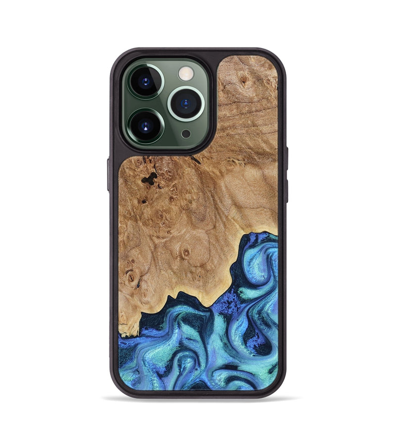 iPhone 13 Pro Wood Phone Case - Chosen (Blue, 791846)