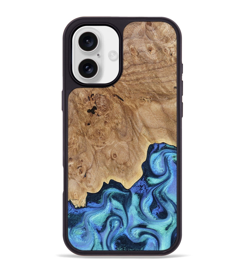 iPhone 16 Plus Wood Phone Case - Chosen (Blue, 791846)