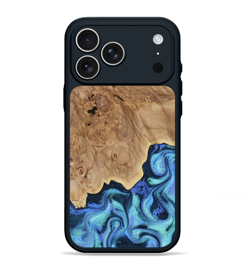 iPhone 17 Pro Max Wood Phone Case - Chosen (Blue, 791846)