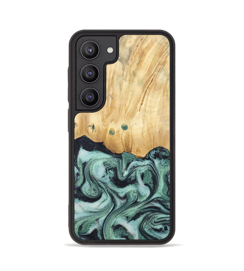 Galaxy S23 Wood Phone Case - Indigo (Green, 791858)