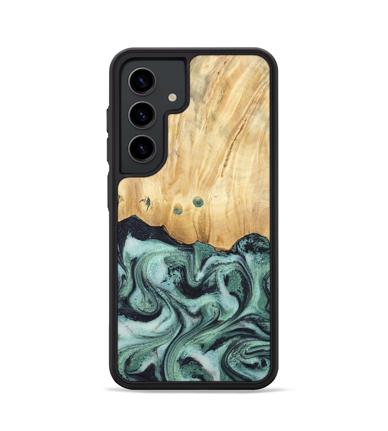 Galaxy S24 Wood Phone Case - Indigo (Green, 791858)