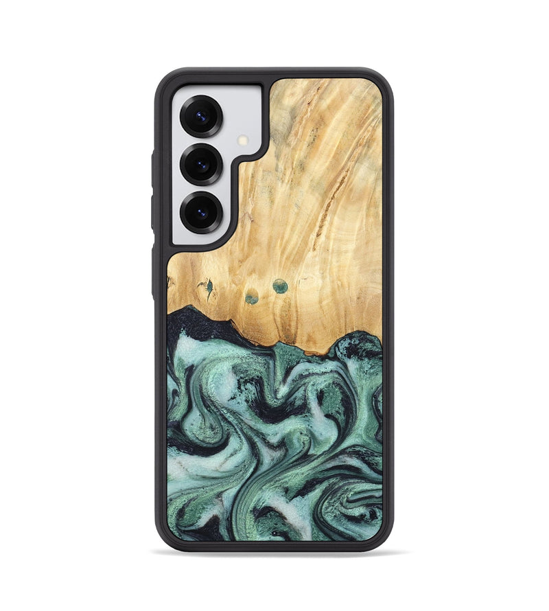 Galaxy S25 Wood Phone Case - Indigo (Green, 791858)