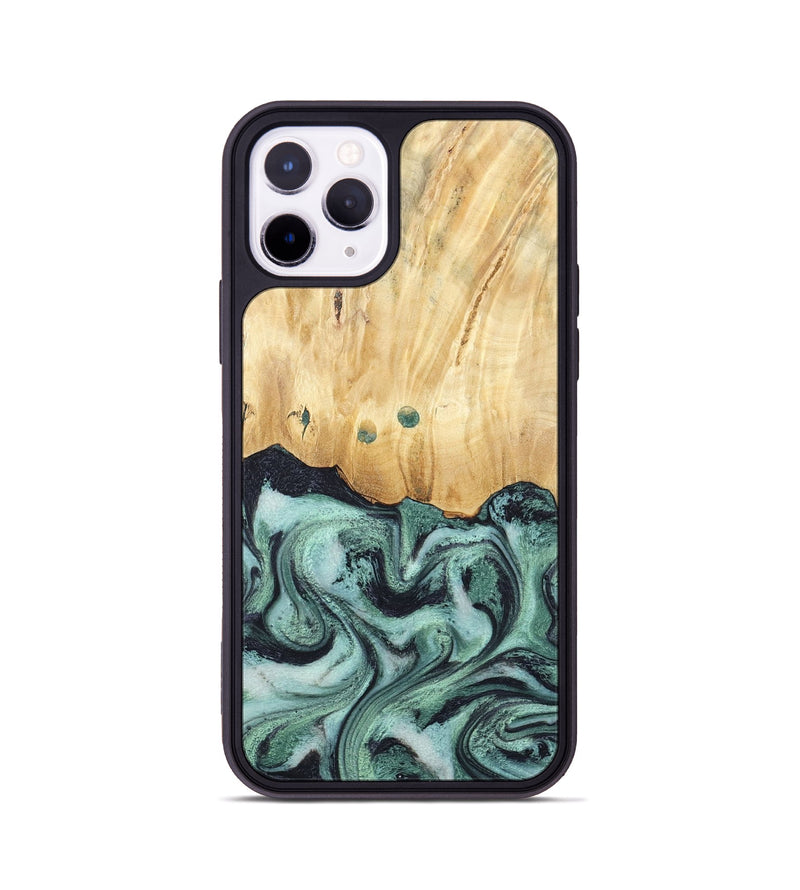 iPhone 11 Pro Wood Phone Case - Indigo (Green, 791858)