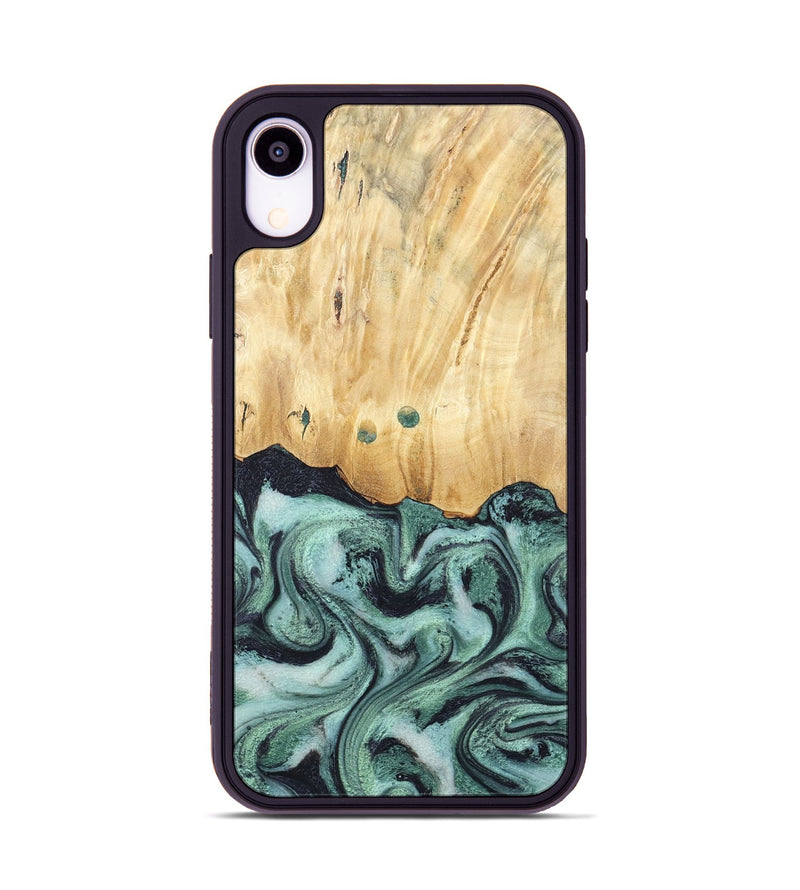 iPhone Xr Wood Phone Case - Indigo (Green, 791858)