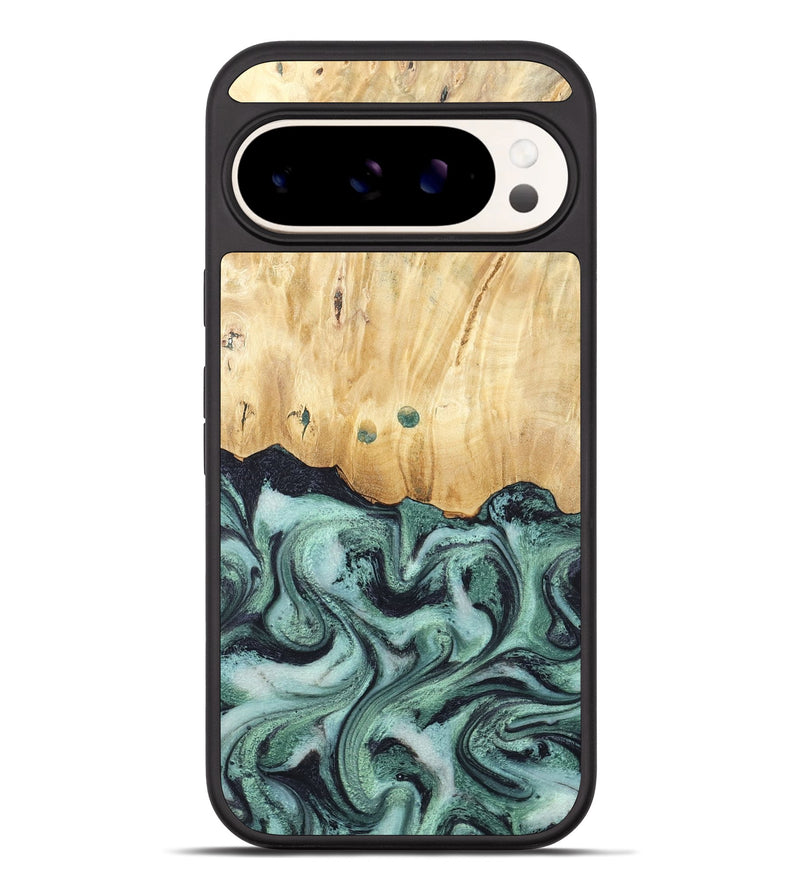 Pixel 10 Pro XL Wood Phone Case - Indigo (Green, 791858)