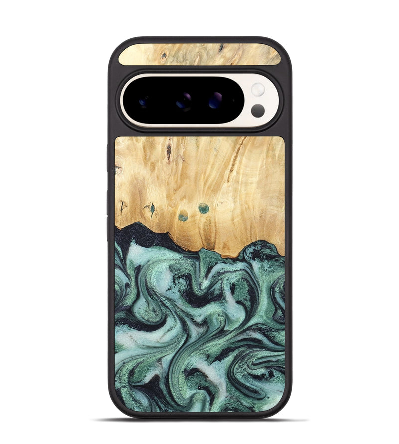 Pixel 9 Pro Wood Phone Case - Indigo (Green, 791858)