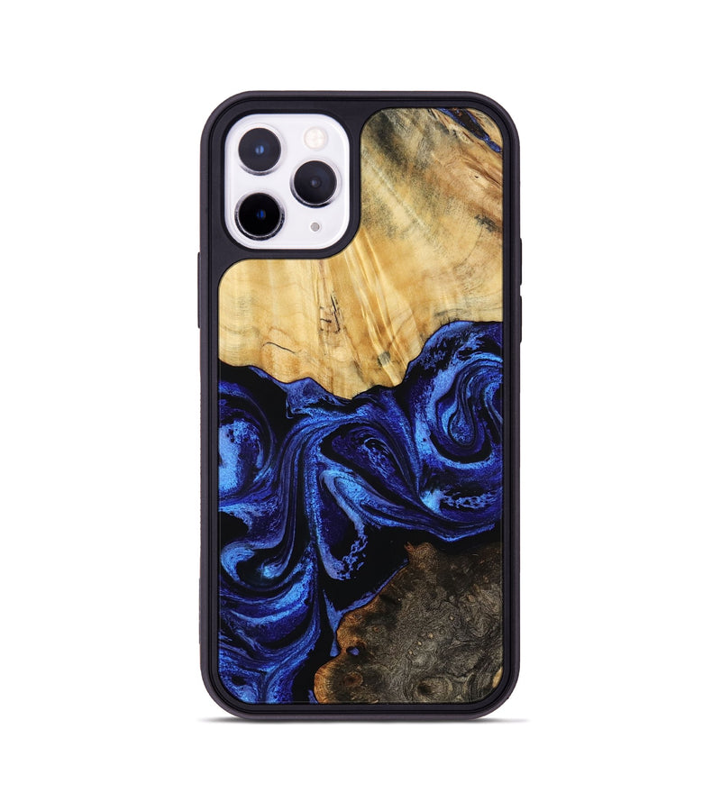 iPhone 11 Pro Wood Phone Case - Tarah (Blue, 791880)