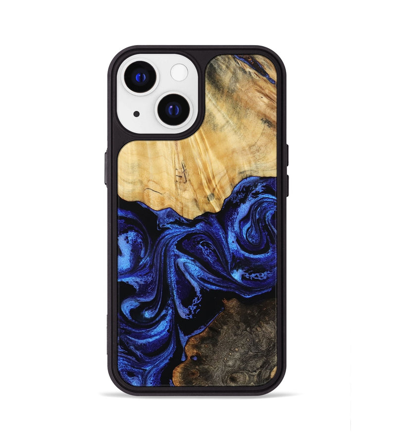 iPhone 13 Wood Phone Case - Tarah (Blue, 791880)