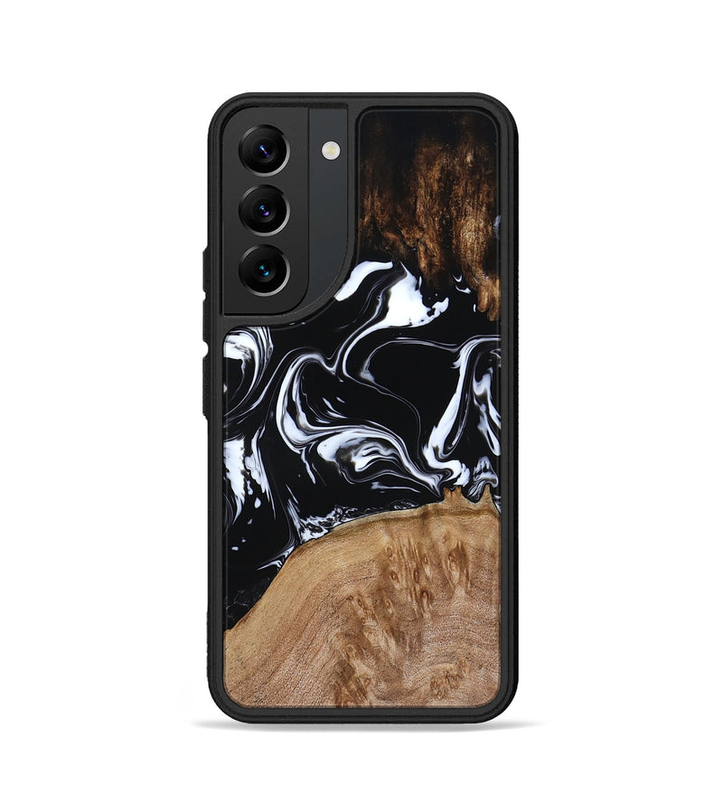 Galaxy S22 Wood Phone Case - Rickie (Black & White, 791911)