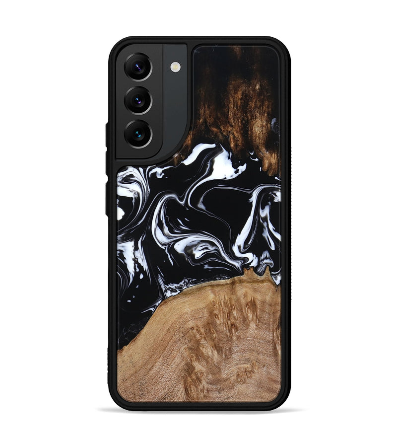 Galaxy S22 Plus Wood Phone Case - Rickie (Black & White, 791911)