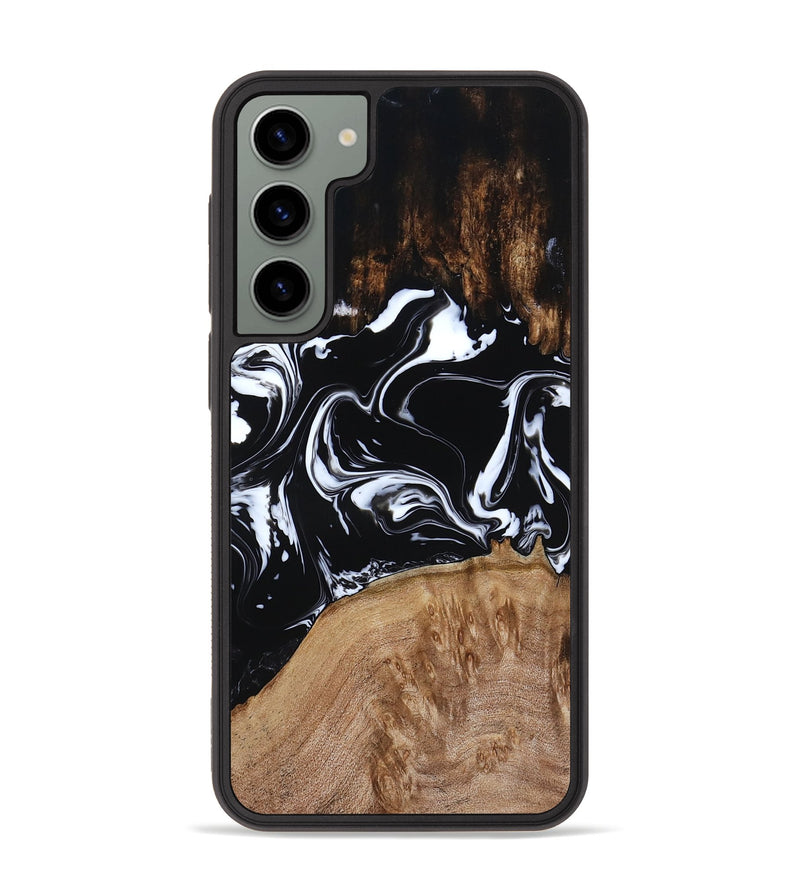 Galaxy S23 Plus Wood Phone Case - Rickie (Black & White, 791911)