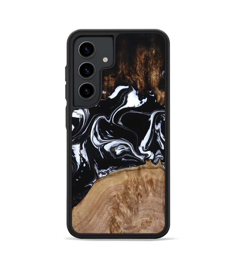Galaxy S24 Wood Phone Case - Rickie (Black & White, 791911)