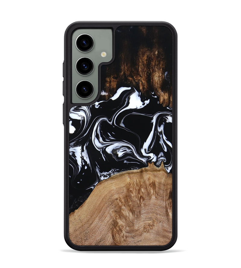 Galaxy S24 Plus Wood Phone Case - Rickie (Black & White, 791911)