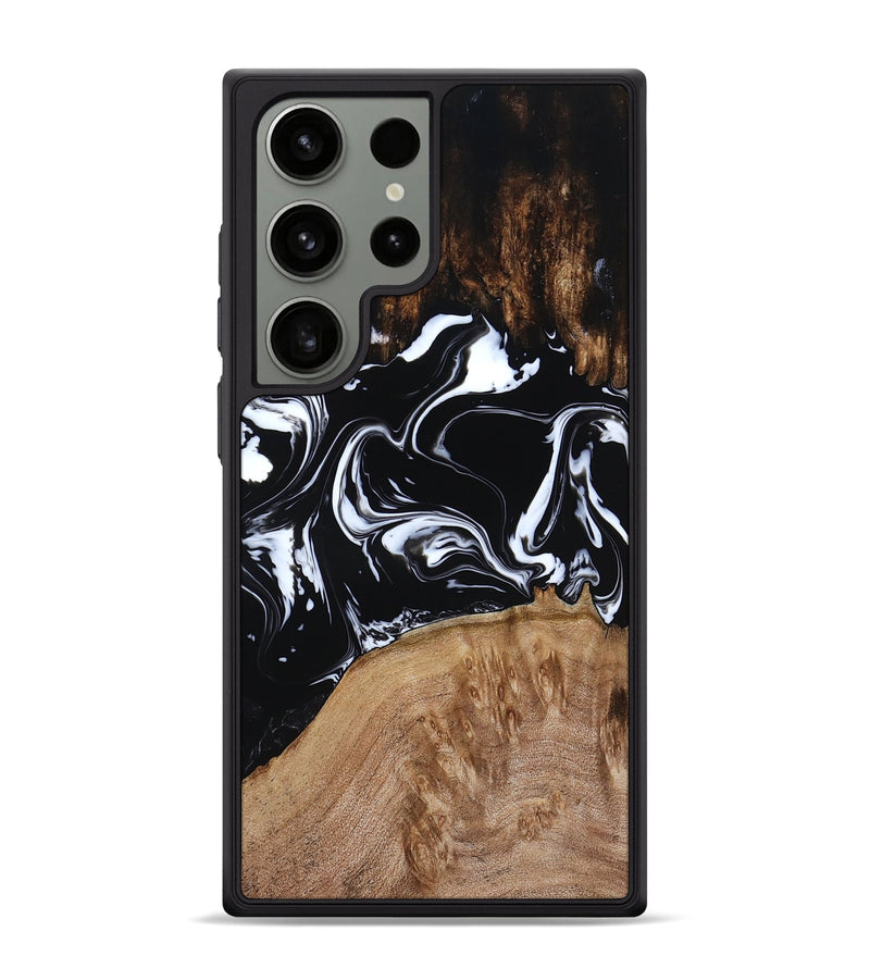 Galaxy S24 Ultra Wood Phone Case - Rickie (Black & White, 791911)