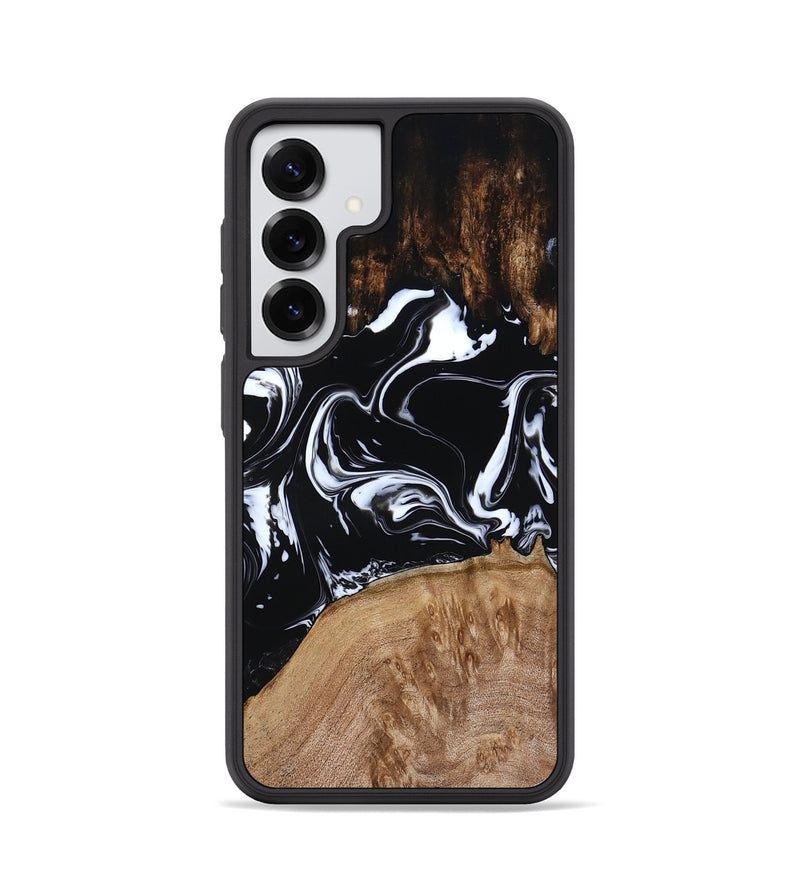 Galaxy S25 Wood Phone Case - Rickie (Black & White, 791911)
