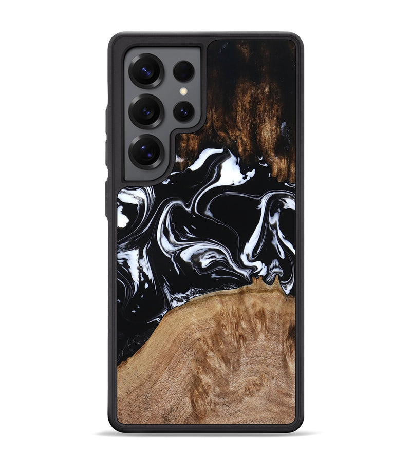 Galaxy S25 Ultra Wood Phone Case - Rickie (Black & White, 791911)