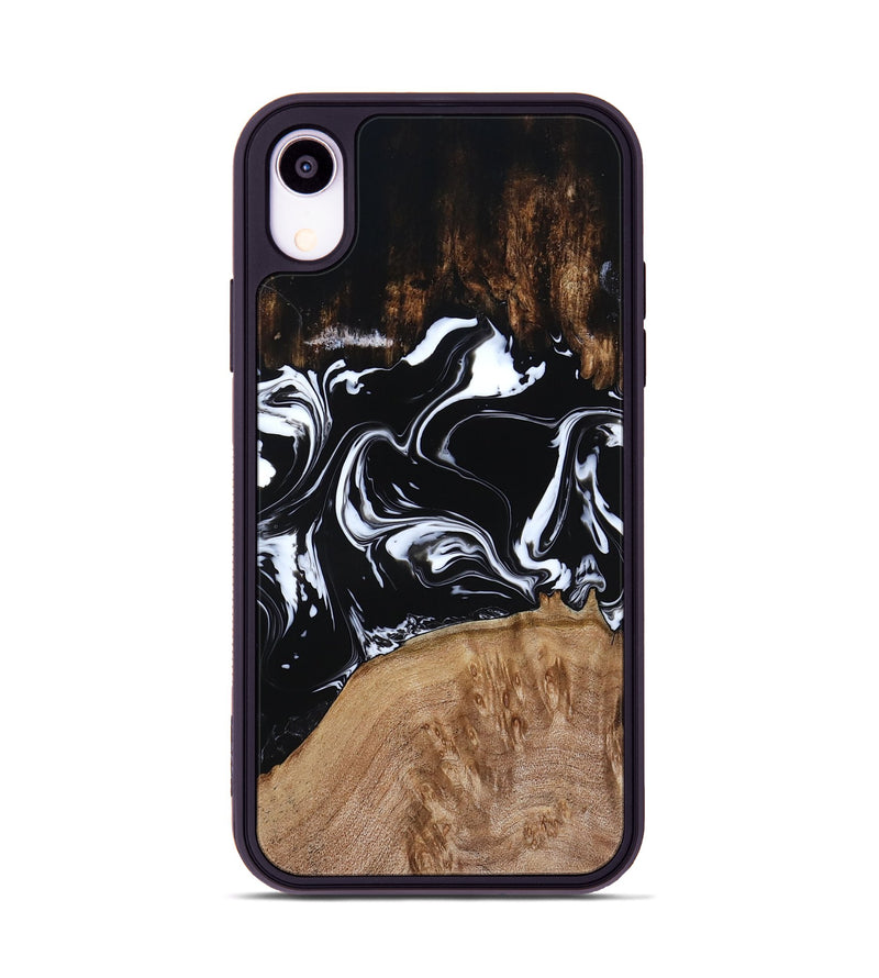 iPhone Xr Wood Phone Case - Rickie (Black & White, 791911)