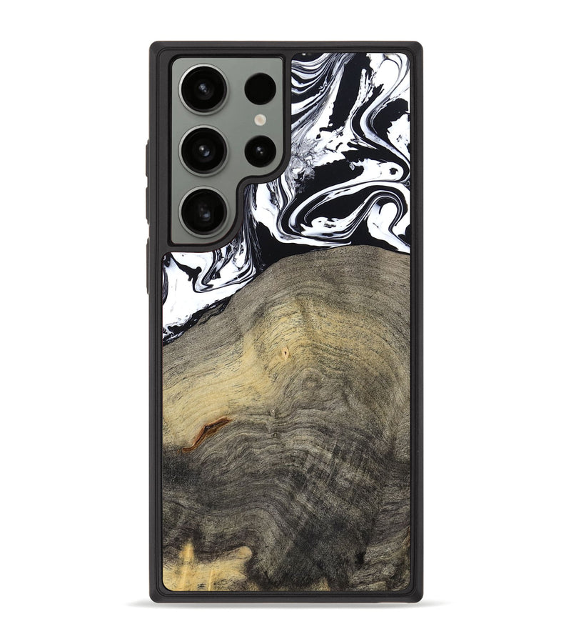 Galaxy S23 Ultra Wood Phone Case - Trent (Black & White, 791914)