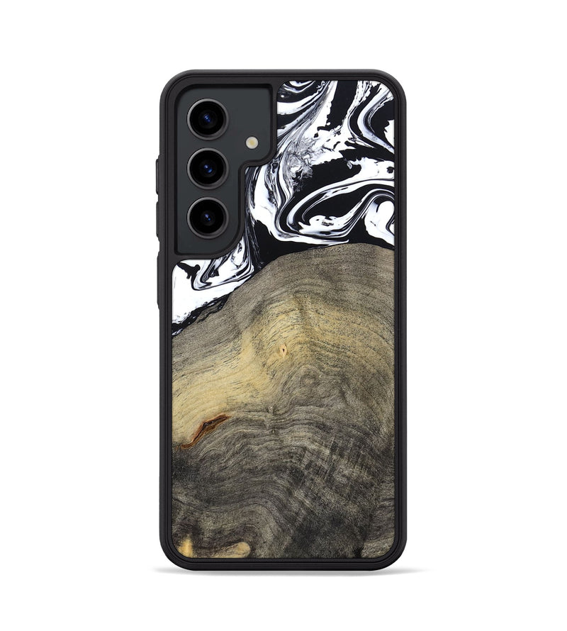 Galaxy S24 Wood Phone Case - Trent (Black & White, 791914)
