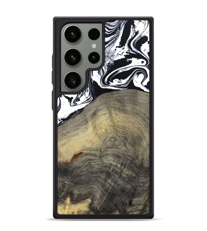 Galaxy S24 Ultra Wood Phone Case - Trent (Black & White, 791914)