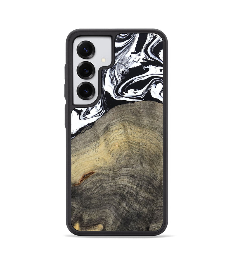 Galaxy S25 Wood Phone Case - Trent (Black & White, 791914)