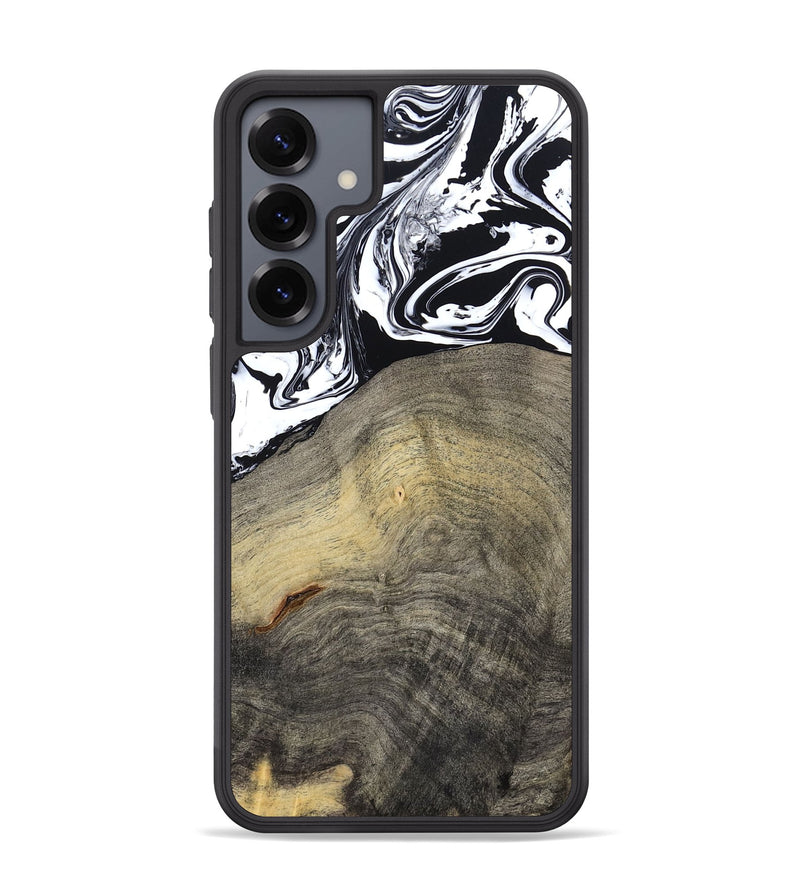 Galaxy S25 Plus Wood Phone Case - Trent (Black & White, 791914)