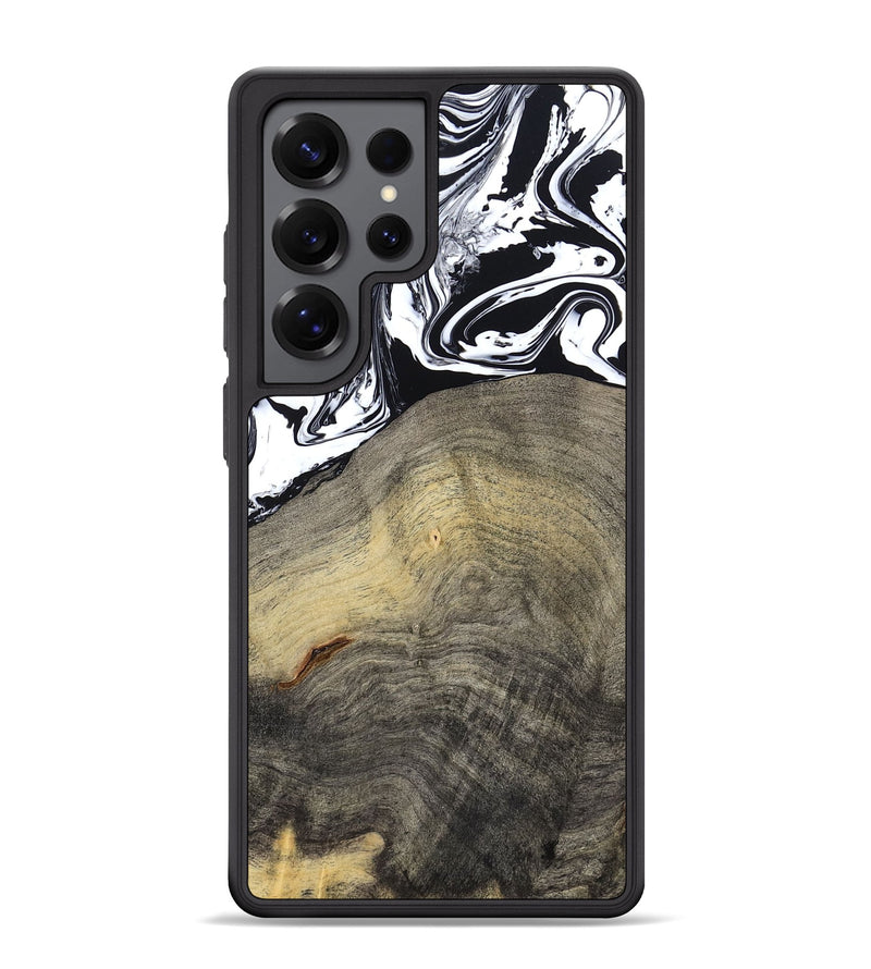 Galaxy S25 Ultra Wood Phone Case - Trent (Black & White, 791914)