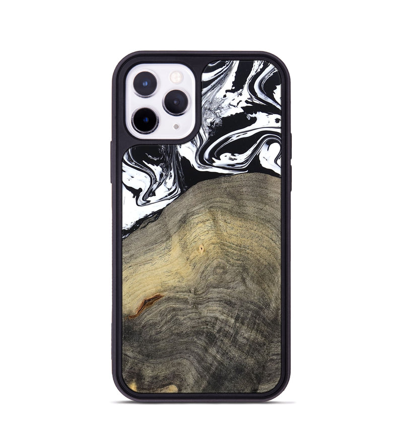 iPhone 11 Pro Wood Phone Case - Trent (Black & White, 791914)