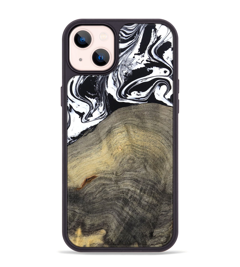 iPhone 14 Plus Wood Phone Case - Trent (Black & White, 791914)