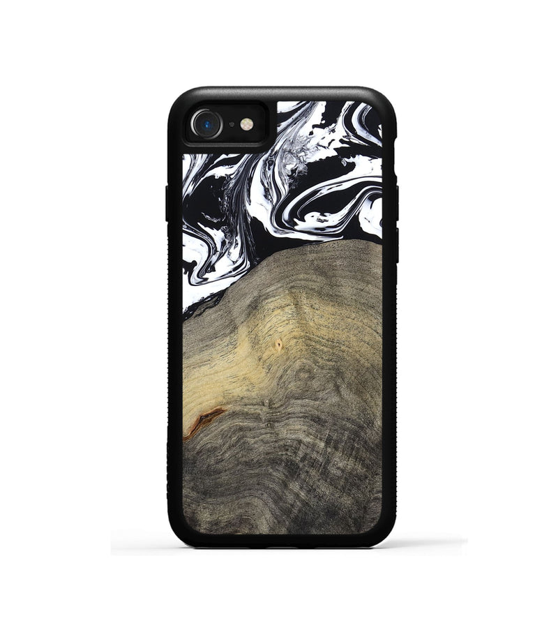iPhone SE Wood Phone Case - Trent (Black & White, 791914)