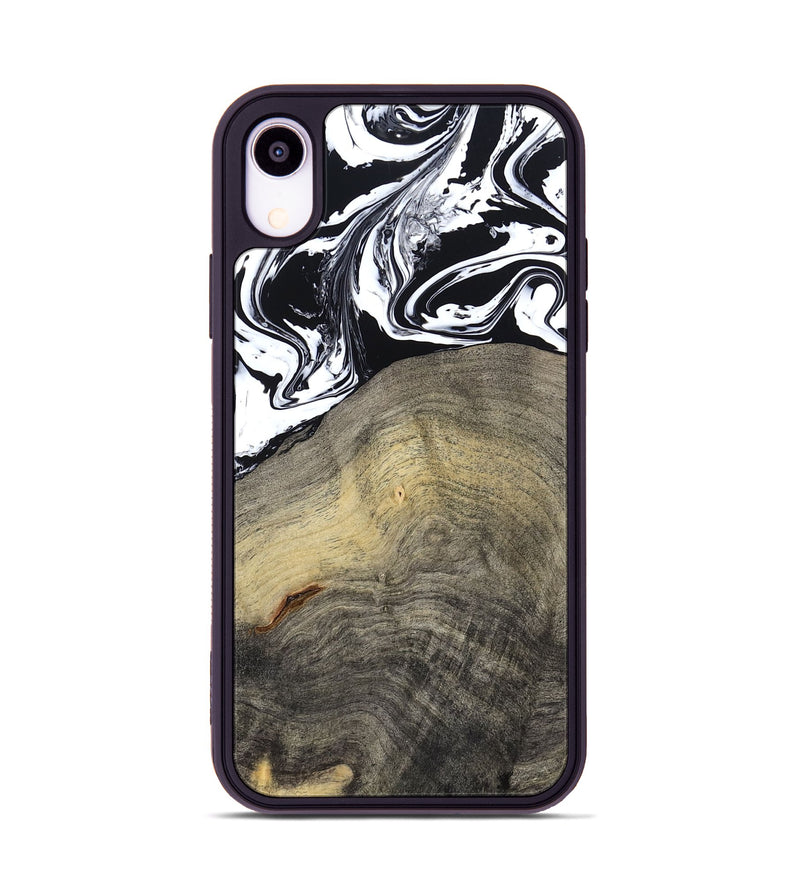 iPhone Xr Wood Phone Case - Trent (Black & White, 791914)