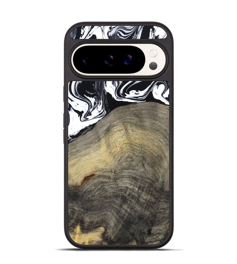 Pixel 9 Wood Phone Case - Trent (Black & White, 791914)