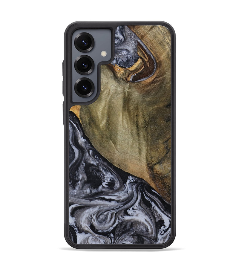 Galaxy S25 Plus Wood Phone Case - Jerri (Black & White, 791915)