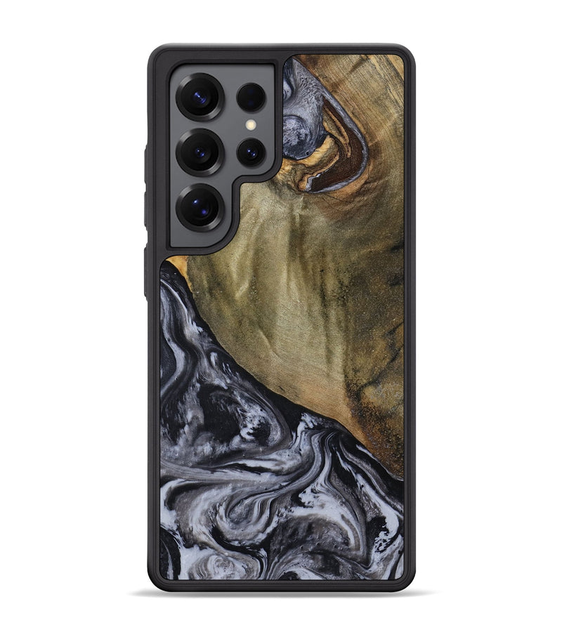 Galaxy S25 Ultra Wood Phone Case - Jerri (Black & White, 791915)