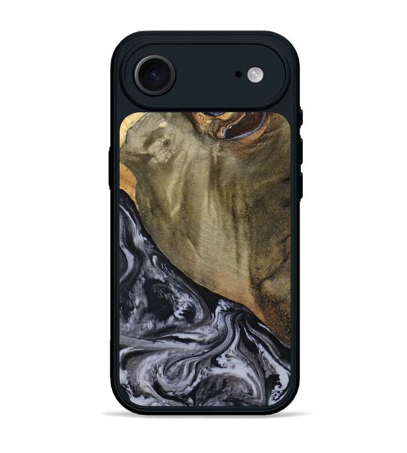 iPhone 17 Air Wood Phone Case - Jerri (Black & White, 791915)