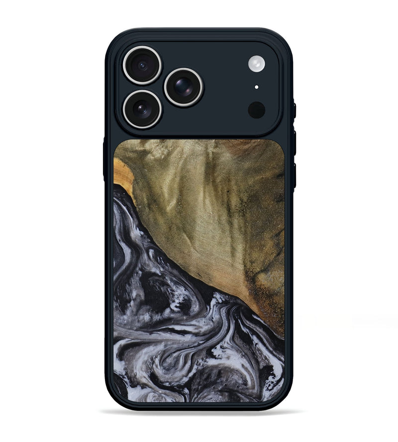 iPhone 17 Pro Max Wood Phone Case - Jerri (Black & White, 791915)