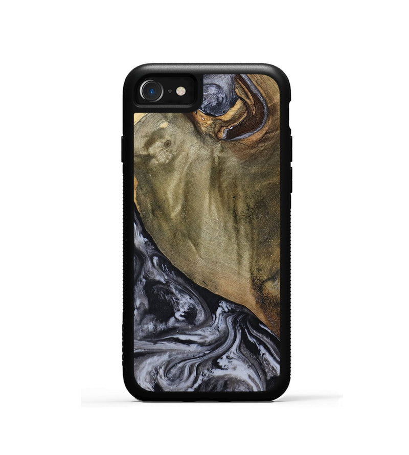 iPhone SE Wood Phone Case - Jerri (Black & White, 791915)