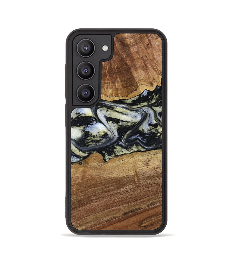 Galaxy S23 Wood Phone Case - Unknown (Black & White, 791916)