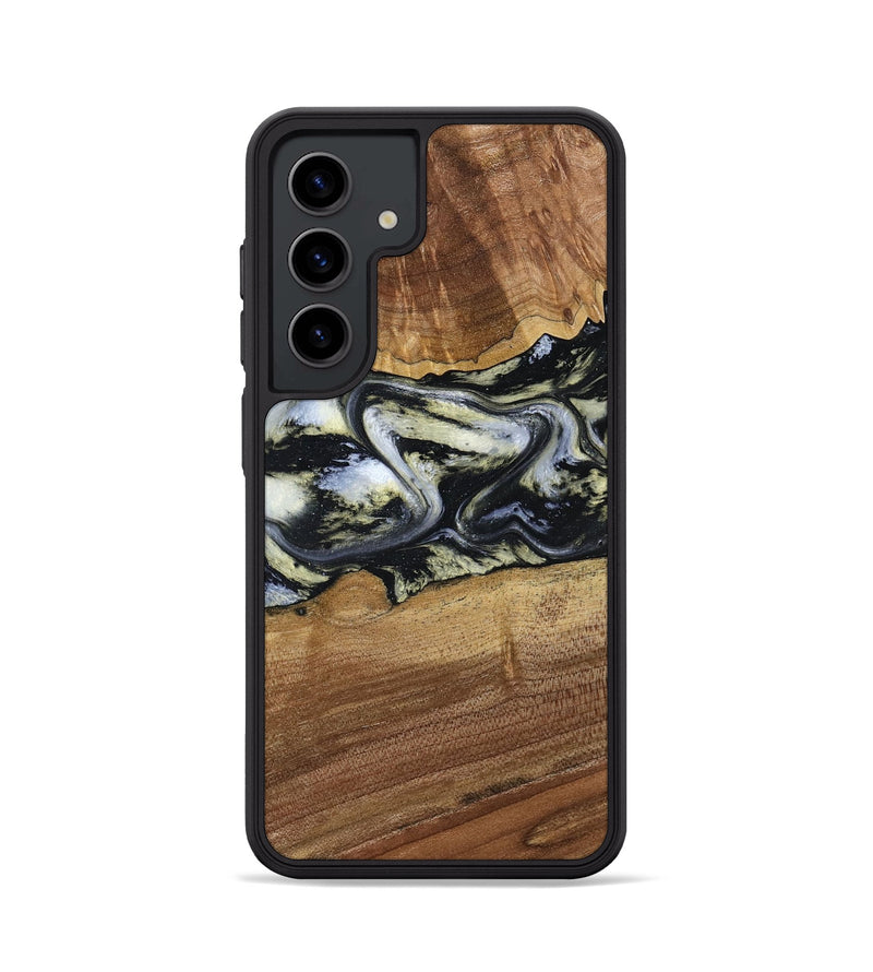 Galaxy S24 Wood Phone Case - Unknown (Black & White, 791916)