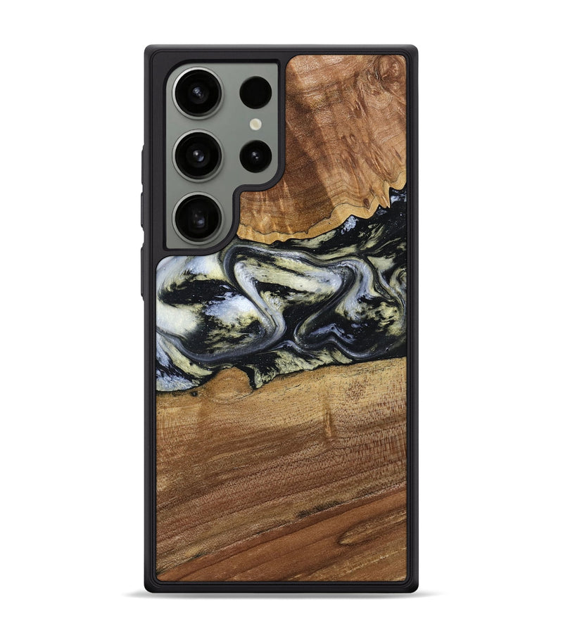Galaxy S24 Ultra Wood Phone Case - Unknown (Black & White, 791916)