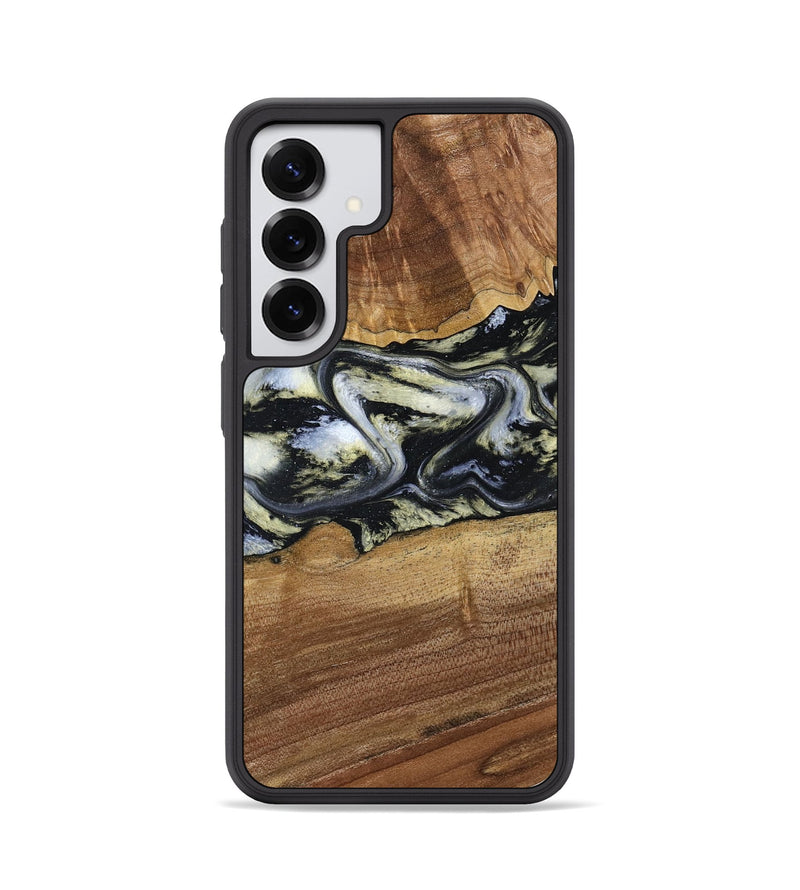 Galaxy S25 Wood Phone Case - Unknown (Black & White, 791916)