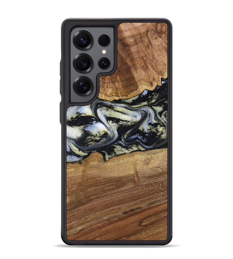 Galaxy S25 Ultra Wood Phone Case - Unknown (Black & White, 791916)