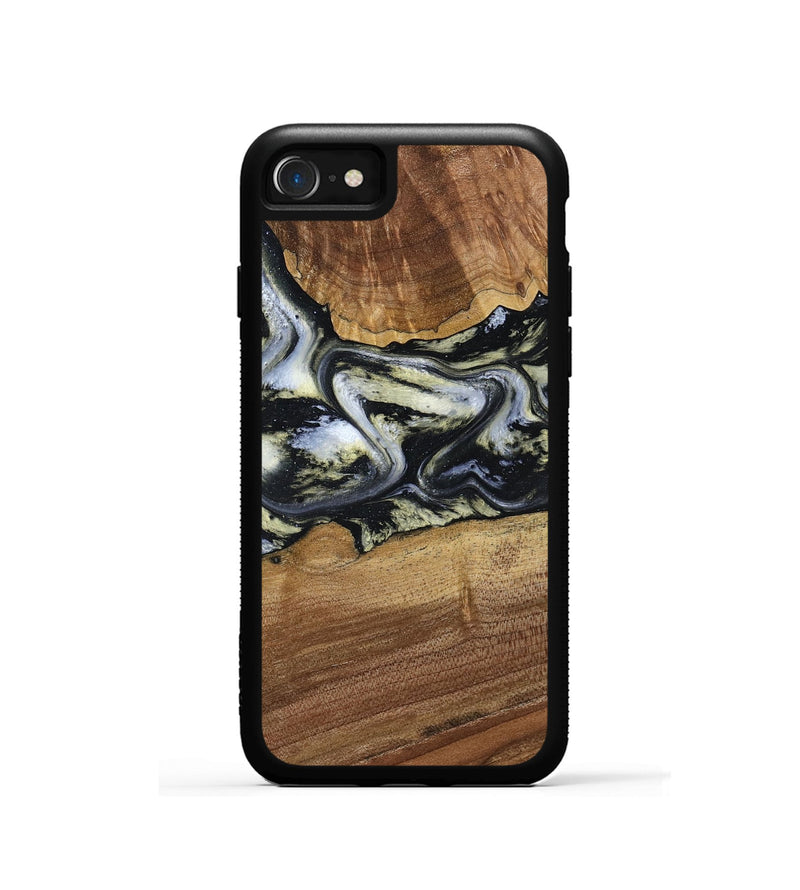 iPhone SE Wood Phone Case - Unknown (Black & White, 791916)