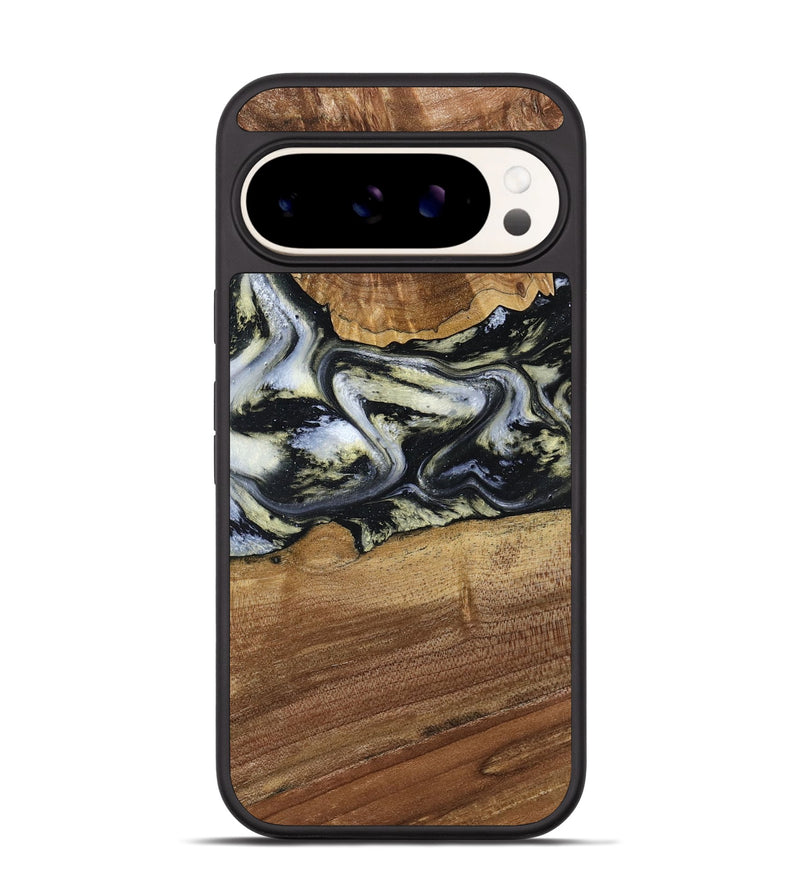 Pixel 9 Wood Phone Case - Unknown (Black & White, 791916)